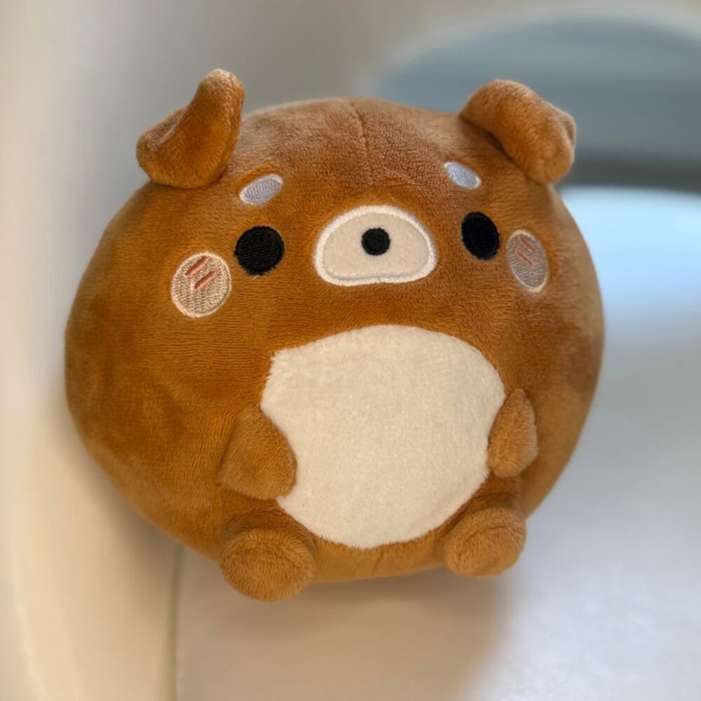 Honeymaru Puppy Dog Plush - 5" Round Ball Stuffie